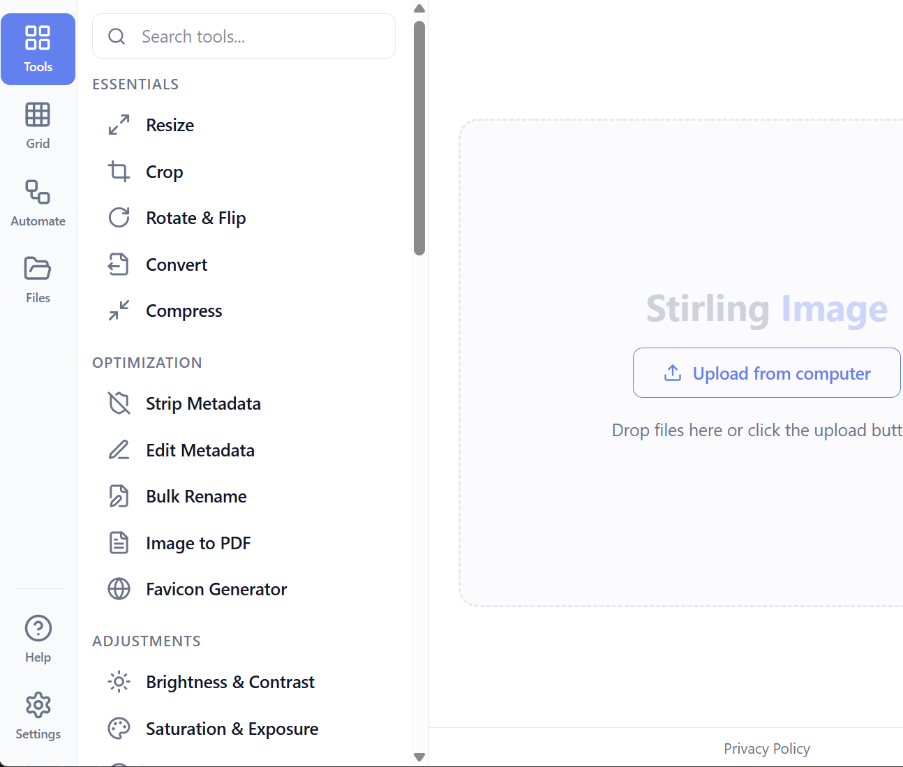Convert page screenshot